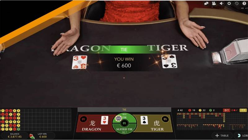 Hướng dẫn đặt cược Dragon Tiger tại 888b